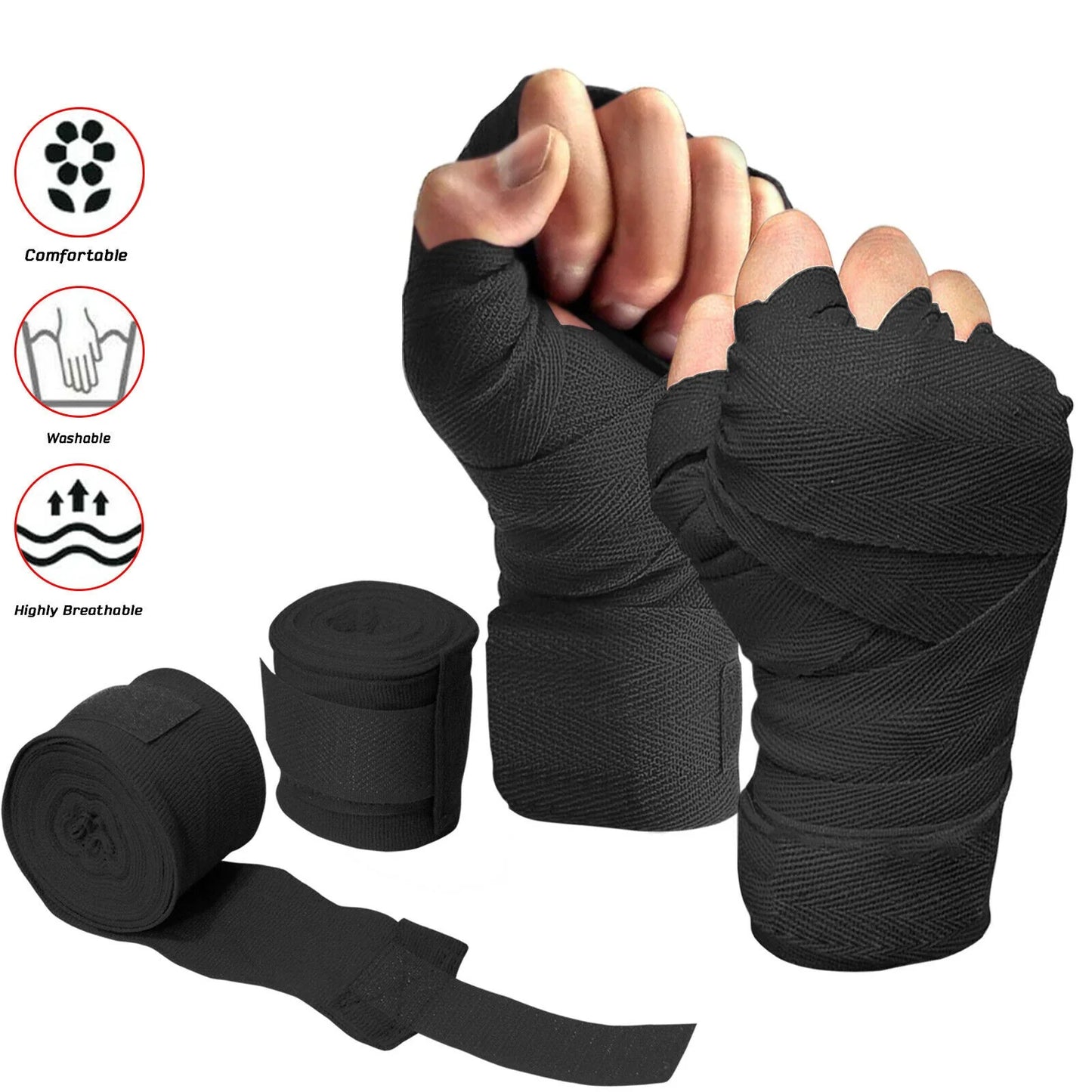 Boxing Bandage Cotton Elastic Hand Protector Wrist Wrap